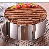 &Ccedil;OŞAN Ayarlaabilir G&uuml;m&uuml;ş Yuvarlak Pasta &Ccedil;emberi 15 cm