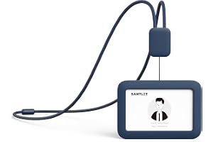 Premium ID-bricka hållare infällbar med snodd, säkerhet brytspänne, stark tyst elastisk sladd, mjuk silikon ID-korthållare ve