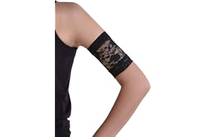 KAIO-DIA Dia-Band, brassard de maintien et de protection en dentelle pour capteur de glycémie Freestyle Libre, Medtronic, Dexcom ou Omnipod – Bandeau pour diabétique confortable et réutilisable.