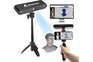 INNCEN POP 3D Scanner, Infrared POP 3D Scanner 8 Fps Desktop and Handheld, 3D Scanner for Color 3D Printing, Compatible for iOS 11, Mac OS, Win 8/10, Android 6.0