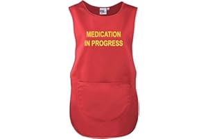 Workwear World 'Medication in Progress Please Do Not Disturb' Front/Back Printed Text Medical Care Home Tabard