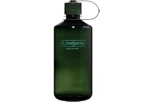Nalgene Sustain Tritan BPA-Free Water Bottle Made with Material Derived from 50% Plastic Waste, 32 OZ, Narrow Mouth, Jade