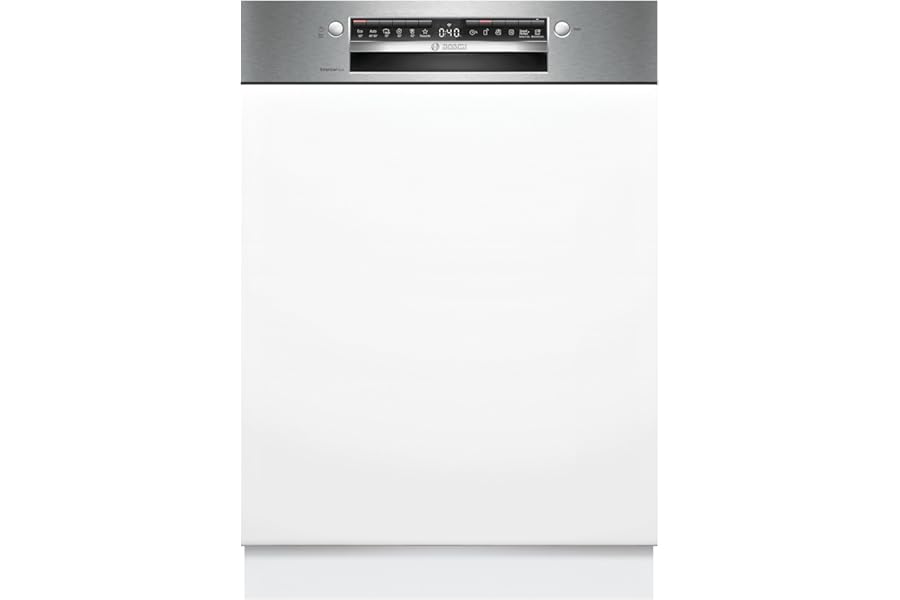 Bosch SMI4EVS08E Series 4 Built-in Dishwasher with Faceplate, Home Connect, EfficientDry: Automatic Door Opening, Remote Diagnostics, Washing Assistant, Steel, 60 cm4.4 out of 5 stars117€532.96