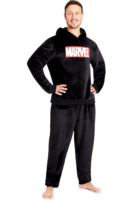 Grenouillère Polaire Homme CityComfort - Combinaison Pyjama Chaud - Taille M à 3XL - Avec Capuche Et Poches