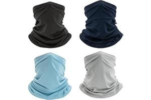 ONEINHE 4 Pack Coperture Viso Bandana Maschera Balaclava Snoods Cooling Neck Gaiter Sciarpa Headwear per gli Uomini Donne Ciclismo