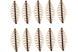 Weduspaty Méthode en Ligne Fondage Plat Carpe Fishing Bait Holder Spring Swim Feeder - L 10pcs