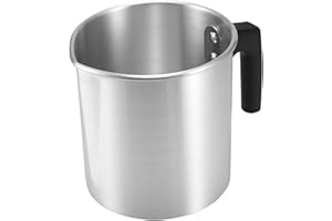YUNYODA Candle Making Pot, Large Capacity Candle Pot 1.2 L, DIY Candles Make Yourself, Wax Melting Cup Candle Melting Pot with Heat-resistant Handle for Candle & Soap Crafts