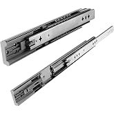 (1 &Ccedil;ift) Frenli Teleskopik &Ccedil;ekmece Rayı Bilyalı Dolap &Ccedil;ekmecesi Ray Metal En 4.3 cm Uzunluk 35 cm