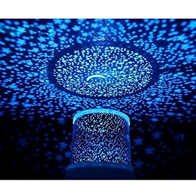 Aeeque Romantique [Bleu] Lampe LED Master ciel étoile Étoilées mini étoiles Projecteur [avec câble USB] Enfants Lampe de Chevet Maison de Chambre Décoration