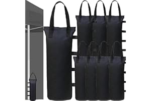 Cerkkapo 8 Stück Pavillon Sandsäcke,Sandsäcke Zum Befüllen,600D Oxford Verdicken Sandsack Gewichte für Pavillon,Gewichtssandsäcken für Pavillon,Sandbag Für Pop-Up Pavillon Zelt Sonnenschirm 20 × 50 cm