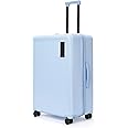 MOKOBARA The Transit Wave - Check-In Luggage | Large 74Cm Blue Polycarbonate 8 Wheel Spinner Trolley Hardsided Suitcase With Built In Tsa Lock Travel Suitcase (Shy Blue), 74 Cm