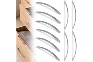 Kleemeiero 10 Pezzi Maniglia Armadio Maniglie per Mobili in Alluminio Tiretti per Mobili Cucina 185MM Maniglia Finestra Esterno Distanza dal Foro 160 MM Maniglie per Cassettiera, Guardaroba