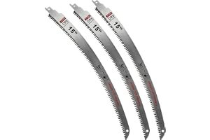 Sågblad för tigersåg med japanska tänder 380 mm 7 TPI 3-deliga bågkant för trä grenskärning, kolstålsågblad för tigersåg