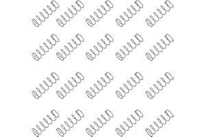 GUNGY Druckfeder Edelstahl Feder Druckfedern 15mm Drahtdurchmesser 0,4mm Außendurchmesser 5mm Länge 15mm Maximale Federkraft 0,3kg 20 Stück