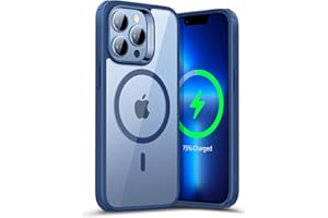 ESR Etui MagSafe kompatybilne z iPhone 13 Pro Max, magnetyczne ładowanie bezprzewodowe, wzmocniona ochrona przed upadkiem, odporne na zarysowania tył, seria klasyczna, przezroczysty niebieski