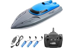 Goolsky Zdalnie sterowana łódź 806 2,4 G RC pilot zdalnego sterowania, 20 km/h, wodoodporna, zabawka o dużej prędkości, odporna na wywrócenie się, ze stabilnym kadłubem, prezent dla dzieci i dorosłych