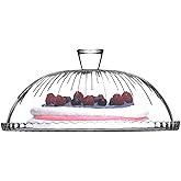 Pasabache Glass Cake Glass Cloche Cake Stand Cake Dome Plate Cover 32cm Pattern