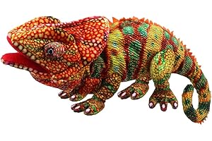 The puppet Company - Grandes créatures - Marionnette caméléon (Orange), 45 centimètres