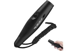 WIYETY Fischietto elettronico: fischietto da arbitro professionale a 3 toni, fischietto di emergenza portatile, fischietto regolabile, utilizzabile con una sola mano, fischietto da allenamento, per