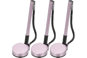 ‎PATIKIL PATIKIL 3 Stück sichere Stifte mit Klebebandkette & Sicherheitsstifthalter, Empfangstresenstifte Schreibtischstift Nachfüllungen mit schwarz Tinte für Büro Zuhause, R&e Basis, Lila