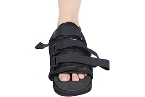 PLPLAAOO Botas para caminar con dedos del pie, zapatos de postoperatorios fundidos, botas fundidas de protección para pies, zapatos médicos ajustables para caminar con punta cuadrada para pie roto, fracturas
