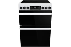 Hisense Hi6 Max 60cm Electric Cooker with Ceramic Hob HDCEC6C20W - White - A Rated