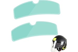Bansusu 2Pcs Helmet Anti-fog Film PET Soft Plastic Motorbike Helmet Visors Film Universal Protective Clear Lens Visor Insert Ensure Riding Safety for Motorcycle Helmet Cover Film