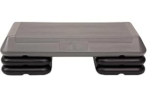 FREESTYLE STEP The Step Original Made in USA Aerobic Platform, Circuit Size, Gray Aerobic Platform and Original Black Risers