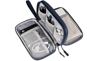 RAPECOTT Organizador Cables Viaje, Bolsa Cables Viaje, Bolsa organizadora Cables, Bolsa Cables de Viaje Electrónico Organizador de Cable para Cargador, Tarjetas de Memoria, Adaptadores, Objetos,Cables