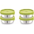 Steellock Flex Stainless Steel Containers Size Slim 200ml x 4 (Green)