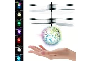 kizplays Flying Ball, Kids Drone Toy, Hand Control LED Flying Toys for Boys Girls 6-15 Years, Includes 1 x Flying Ball, USB Charging Cable