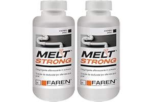 Faren MELT STRONG, Disgorgante Granulare Effervescente,Stura Wc Lavandino,Elimina i cattivi odori, 600gr (2)
