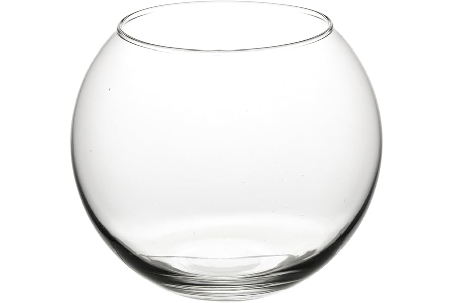 Pasabahce 16cm Large Fish Assorted Round Vase Bowl