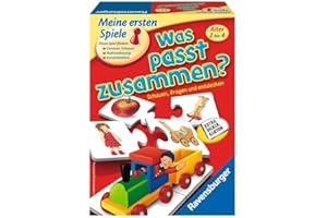 Ravensburger 21402 - was passt zusammen? - Puzzelspiel für Kinder, Bildpaare zuordnen für 1-4 Spieler ab 2 Jahren