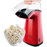 Taurus Popcorn Popcorn Maker, 1100W, Oil-Free, Hot Air, 3 Mins | Single button for easy use