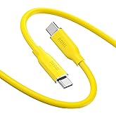 AOHI MacBook Pro, iPhone 15 Pro Max Plus, iPad Pro/Air, Galaxy S23Ultra, Piksel, Anahtar, 3.3 ft, Sarı i&ccedil;in 140W USB C - USB 