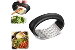 HOIDOKLY Spremiaglio 2024 nuovo spremiaglio Rocker Crusher Masher, tritacaglio manuale portatile ad alte prestazioni, tritacaglio per elettrodomestici da cucina (nero)