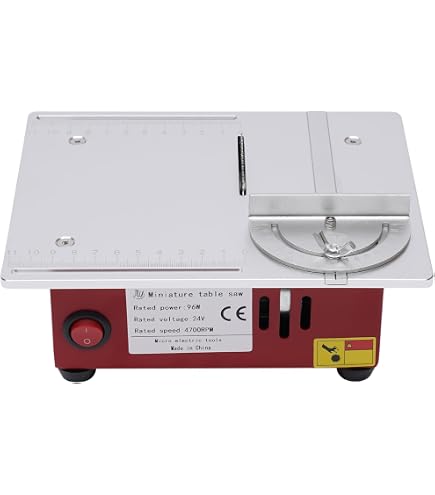 Mini Sega Da Tavolo Per Lavorazione Legno - 9000 Giri/min, Motore Doppio Asse In Rame, Taglio Preciso Per Modellismo E Fai-Da-Te