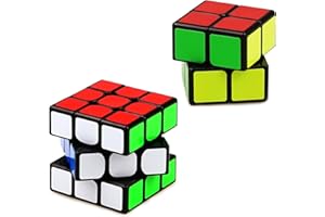 EACHHAHA 2 Piezas Speed Cube Set,Cubo mágico 3x3,Cubo de Velocidad 2x2,Tolerancia a Fallos Profesional, Suave y Alta,Adecuado para Entrenamiento de competición, cumpleaños.