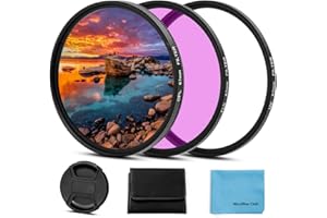 Fotover 67mm Universal UV CPL FLD Filter Kit UV Protection Filter Circular Polarizing Filter Kit with Center Clamp Lens Cap for Canon Nikon Sony Pentax Olympus Fuji Camera