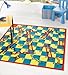 Produktbild Kiddy Schlangen und Leitern Spiel waschbar, Hardwear Kinder Teppich, 135 x 135 cm (4 "4" x 12.70 cm 12.70 cm) quadratisch, Teppich