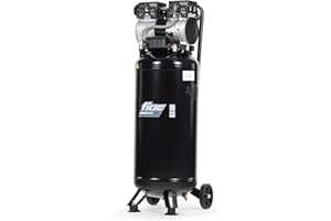 FIAC Compressore d'Aria Verticale Silenzioso SUPERSILENT 50V, Oil Free, Pressione Massima 8 Bar, 1 Hp, Serbatoio 50 Litri, Rumorosità 58 dB LpA