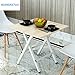 Produktbild JiuErDP Einfacher Tisch Klapptisch Home Tisch Klapphandy Klapptisch aus Holz Klapptisch (Farbe : Weiß, größe : 70 * 70 * 62cm)