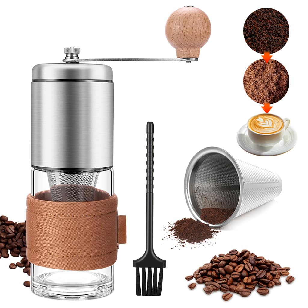 Supvox Manual Coffee Bean Grinder Review: Stainless Steel Hand Crank Coffee Mill