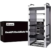GeeekPi 10 Inch 12U Server Cabinet for Networking Equipment, Servers, Audio and Video, DeskPi RackMate T2 Server Cabinet