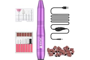 ‎WEIYI Weiyi Nagelfräser,Fräser für Gelnägel,Elektrische Nagelfeile für Gelnägel Acrylnägel Kallus Entfernen, 20000 PRM USB Professionell Einstellbarer Geschwindigkeit, 11 In 1 Maniküre Pediküre Set