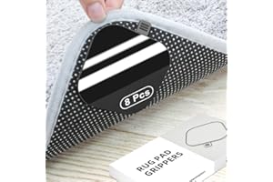 ‎FOWOOYEEN Fowooyeen Antirutschmatte für Teppich Silicone, Teppich Antirutschunterlage, 8 Stück Antirutschmatte, Anti Rutsch Teppichunterlage, Starke Klebriges Klebeband/Pads/Stopper, Waschbarer Teppichgreifer