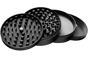 UKGLASS Extra Large 4-Piece Metal Grinder – XL Heavy Duty Aluminum Grinder with Stainless Steel Screen & Magnetic Lid (63mm)
