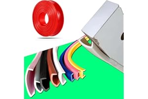 FSHANYUE Bandes de protection en forme de U en TPE pour meubles, armoire, table, plan de travail, découpes en bois, 5 m x 18 mm, rouge