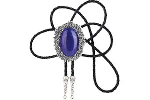 STARBRILLIANT Corbata De Vaquero Occidental Para Hombres Nativos Americanos Bolo Corbata Negra Hecha A Mano Rodeo Texas Corbata Con Piedra Natural